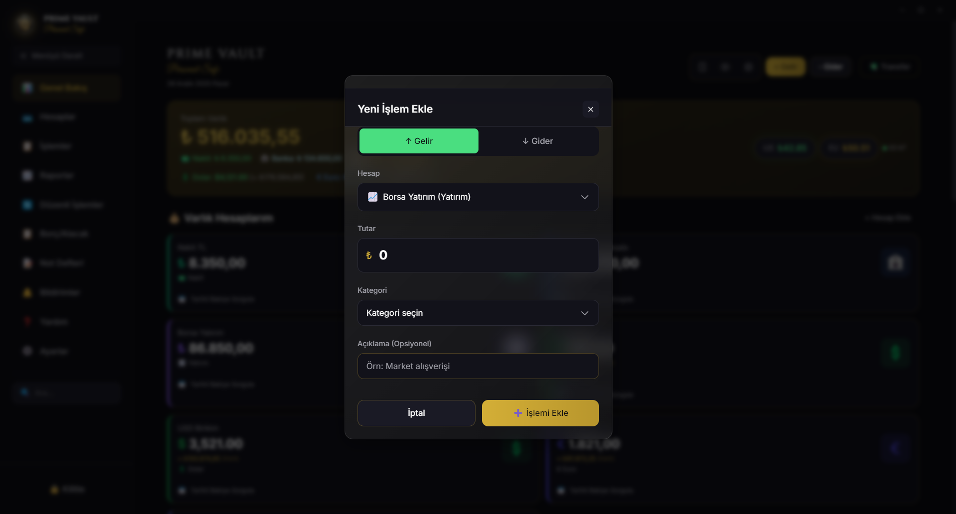Prime Vault Ekranı 4